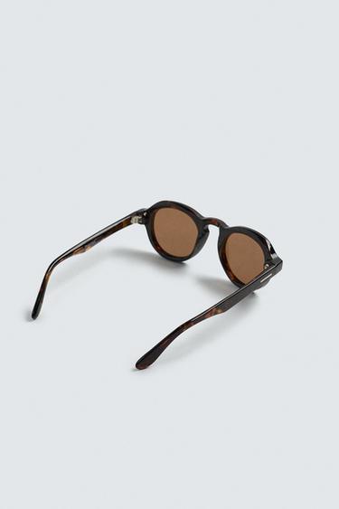LUNETTES DE SOLEIL RONDES - Écaille de Zara - Image 4