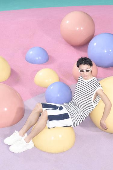 Zara 厚底運動鞋 - 白色 - 圖片 0