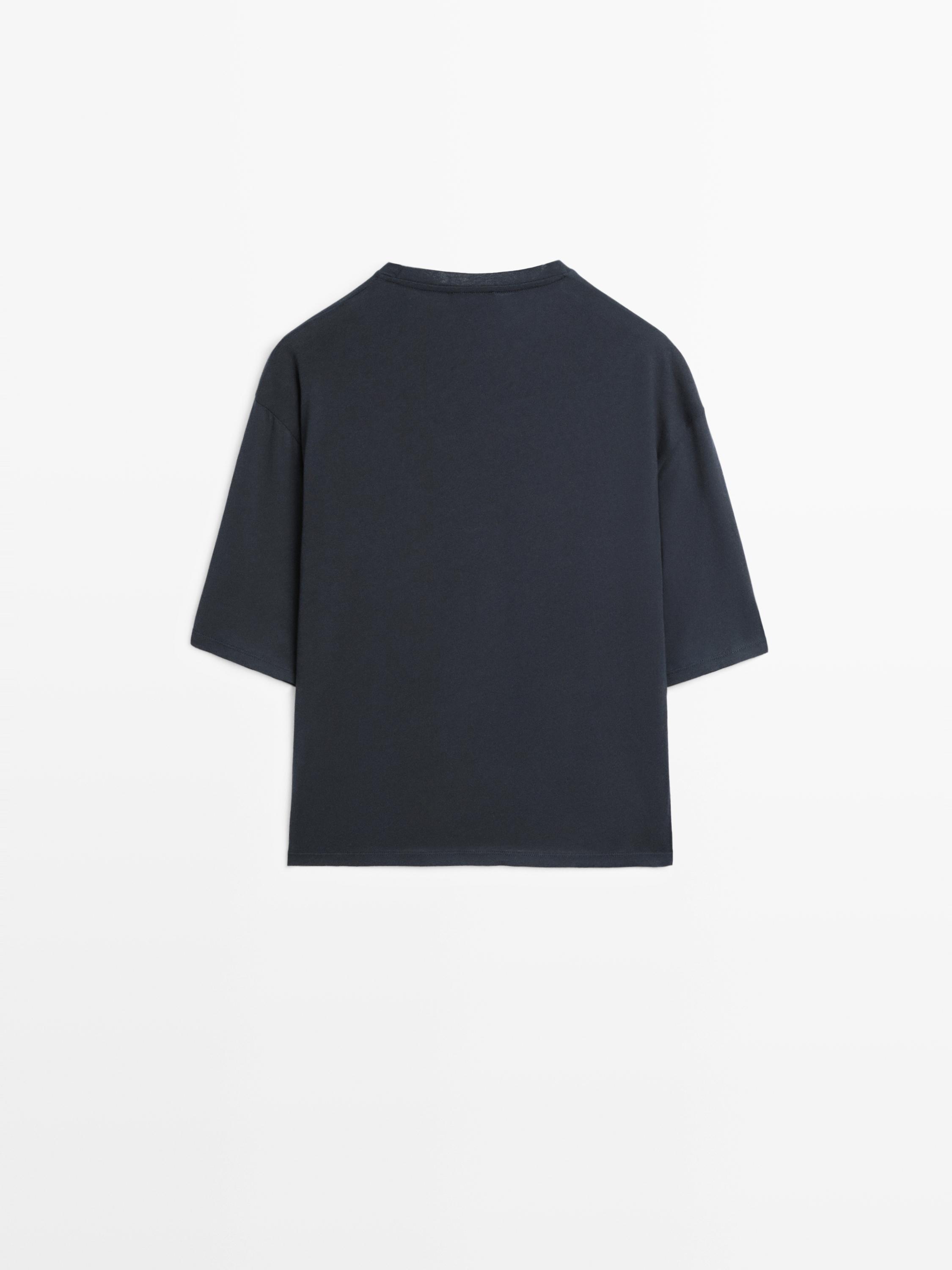 Oversize cotton short sleeve T-shirt