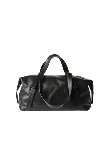 LEATHER TRAVEL BAG WILLY CHAVARRIA X ZARA - Black by Zara
