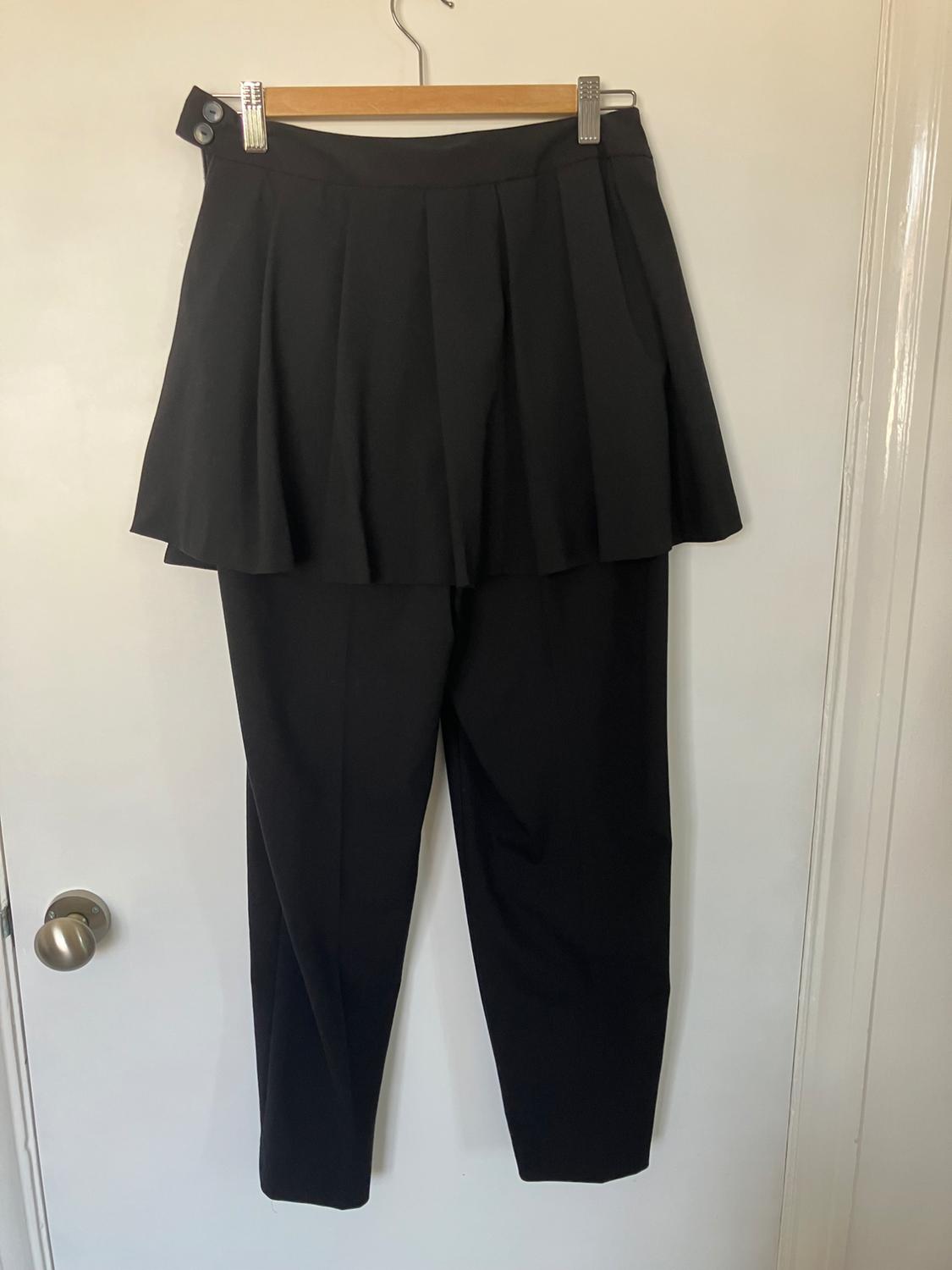 BOX PLEAT SKIRT OVER TROUSERS - Image 2
