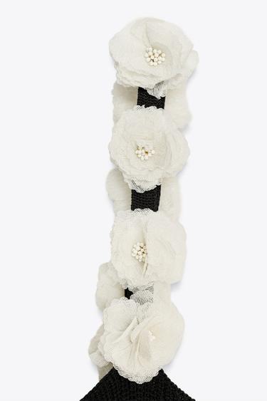 FLORAL KNIT TOP - Black by Zara - Image 6