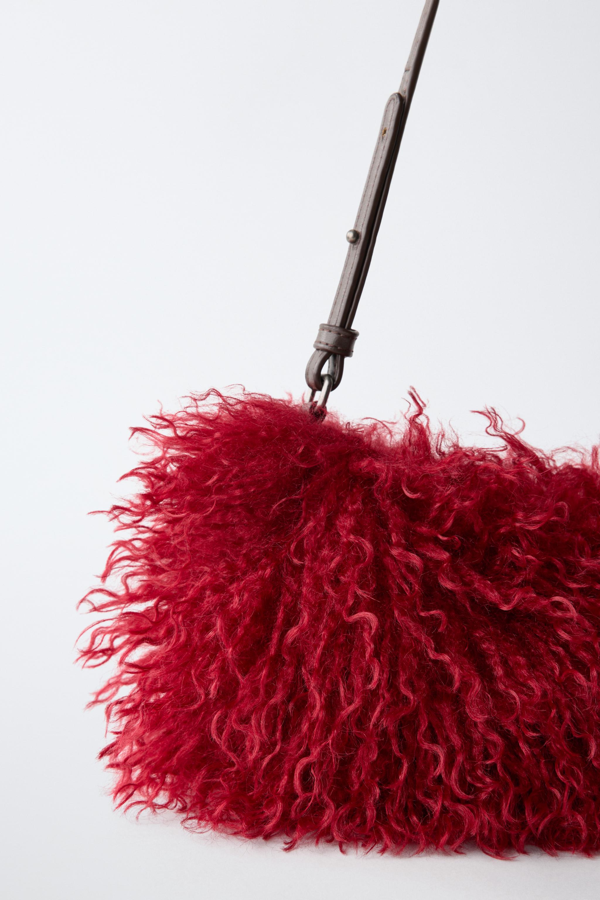 SAC SHOULDER EFFET FOURRURE