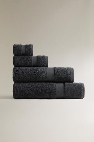ASCIUGAMANO DA BAGNO IN COTONE PREMIUM (600 G/M²) - Grigio antracite di Zara