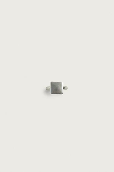 ANILLO SELLO METÁLICO - Plata de Zara - Imagen 0