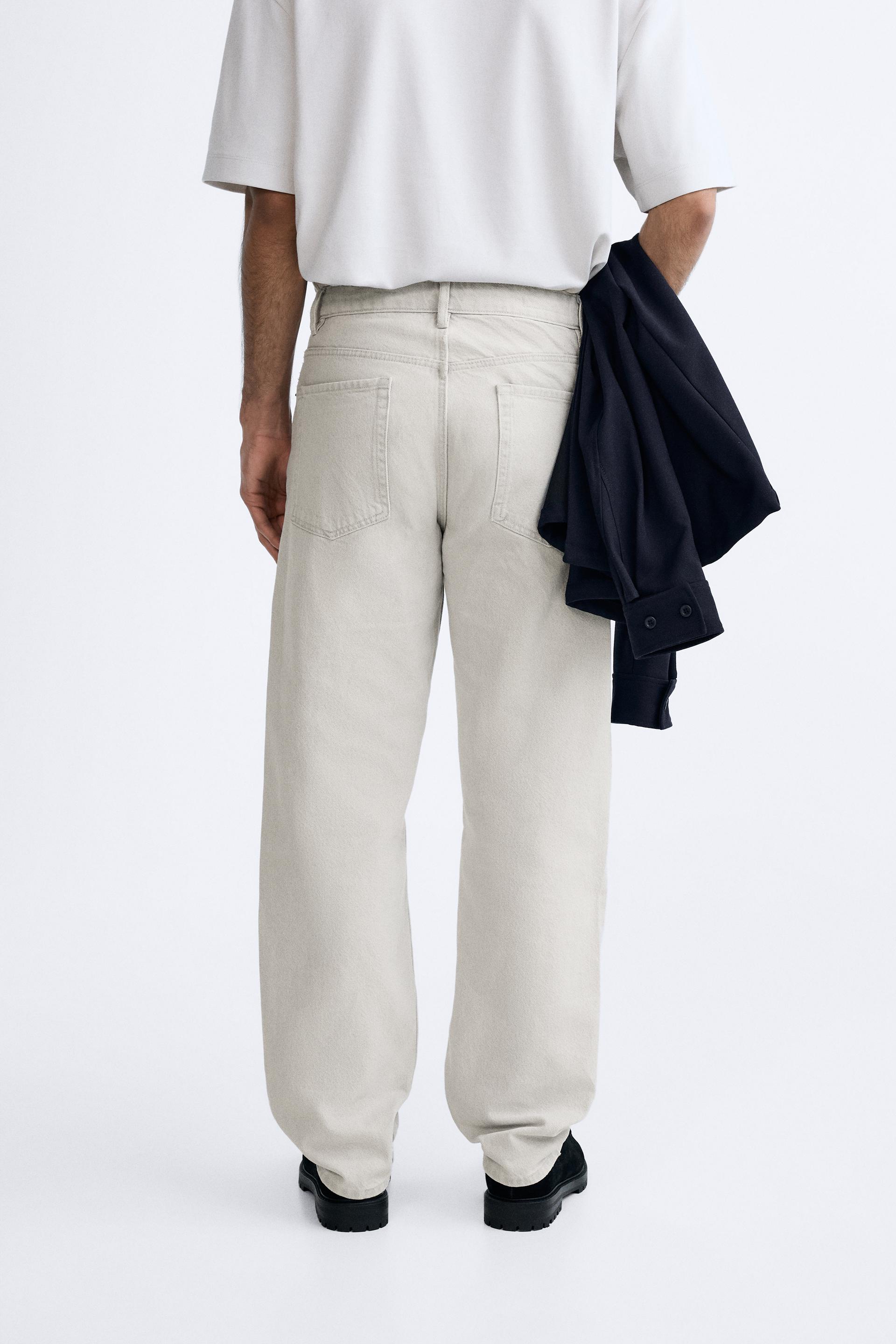 STRAIGHT FIT LONG LENGTH SATIN TROUSERS - Pearl grey