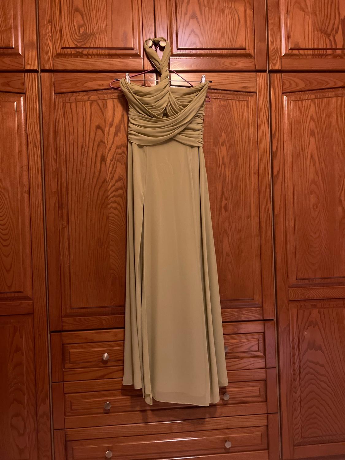 PLEATED HALTER DRESS - Image 9