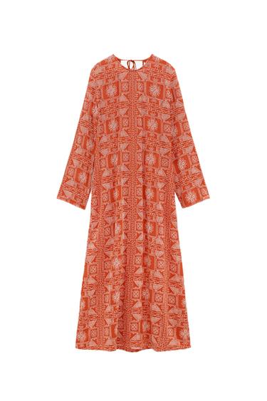 LONG EMBROIDERED DRESS