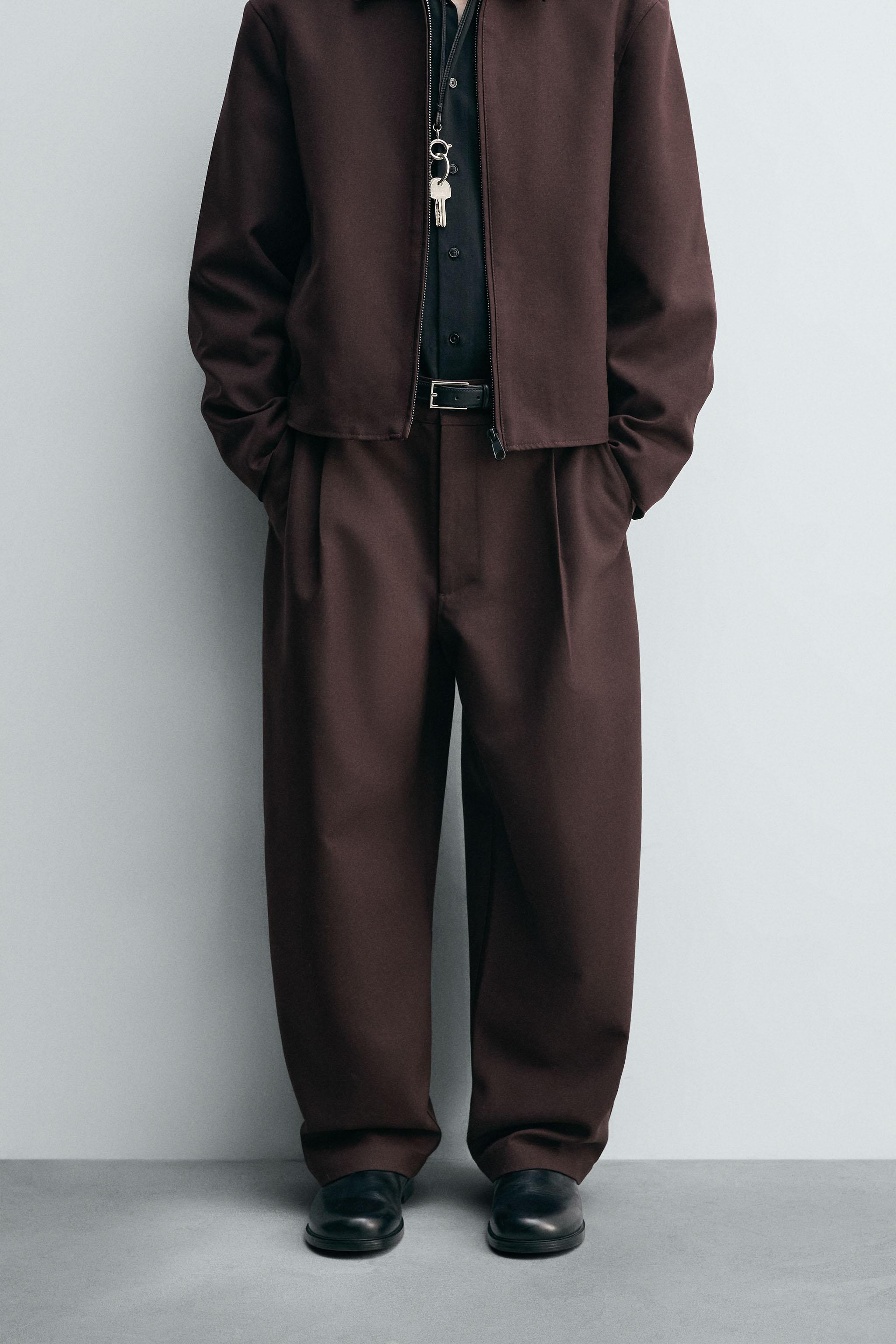 PANTALON BALLOON FIT À PLIS