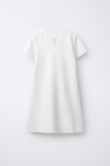 FLOCKED FLOWER DRESS - Ecru by Zara - Image 1