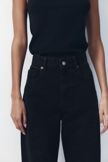 JEAN TRF COUPE LARGE TAILLE HAUTE - Noir de Zara - Image 3