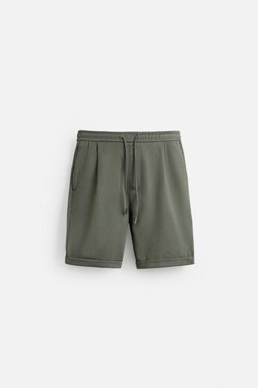 COMFORT BERMUDA SHORTS - Green by Zara