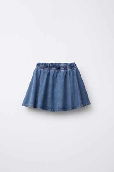 SKATER BERMUDA SKORT - Blue by Zara - Image 1