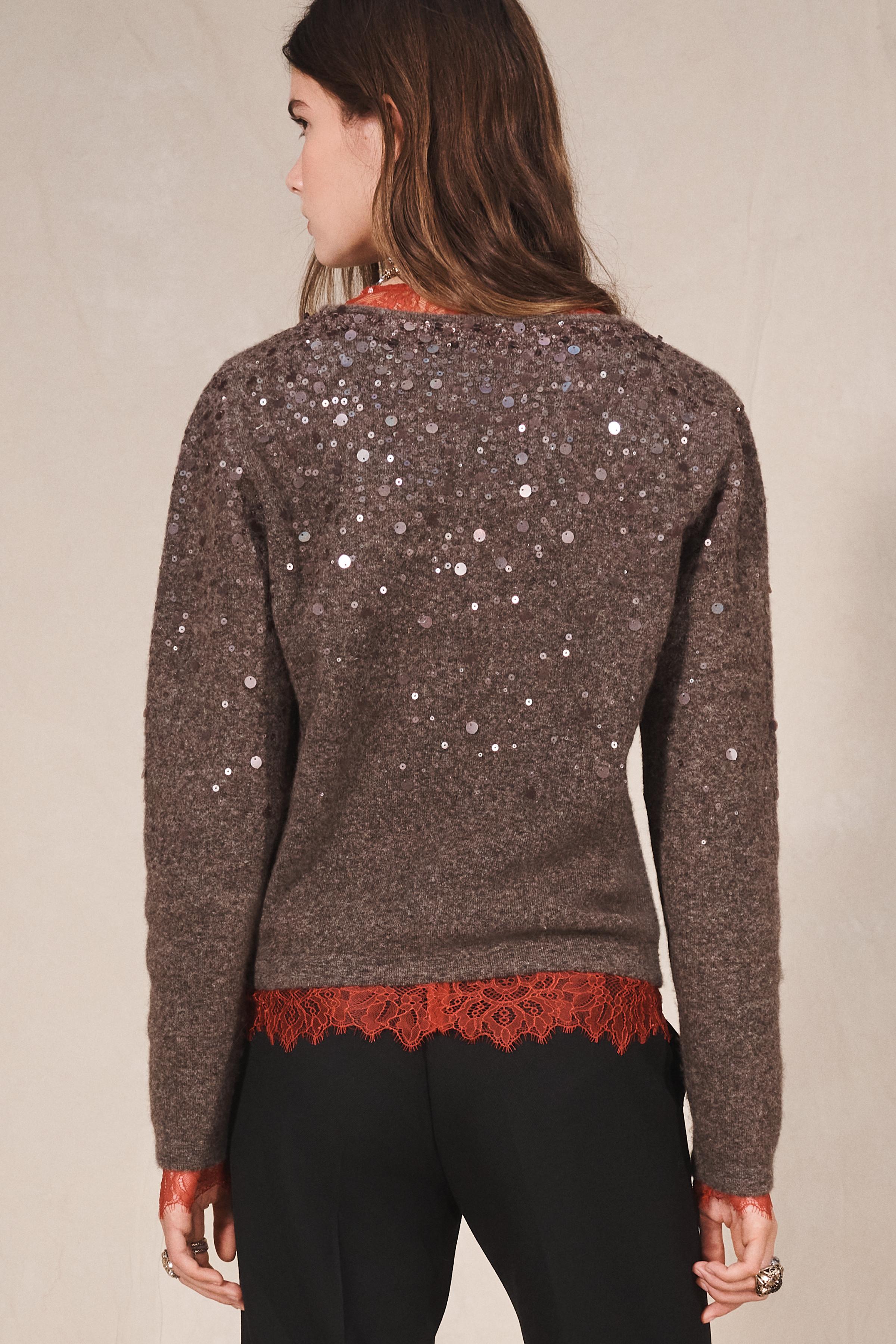 LIMITED EDITION YAK AND WOOL SEQUIN SWEATER