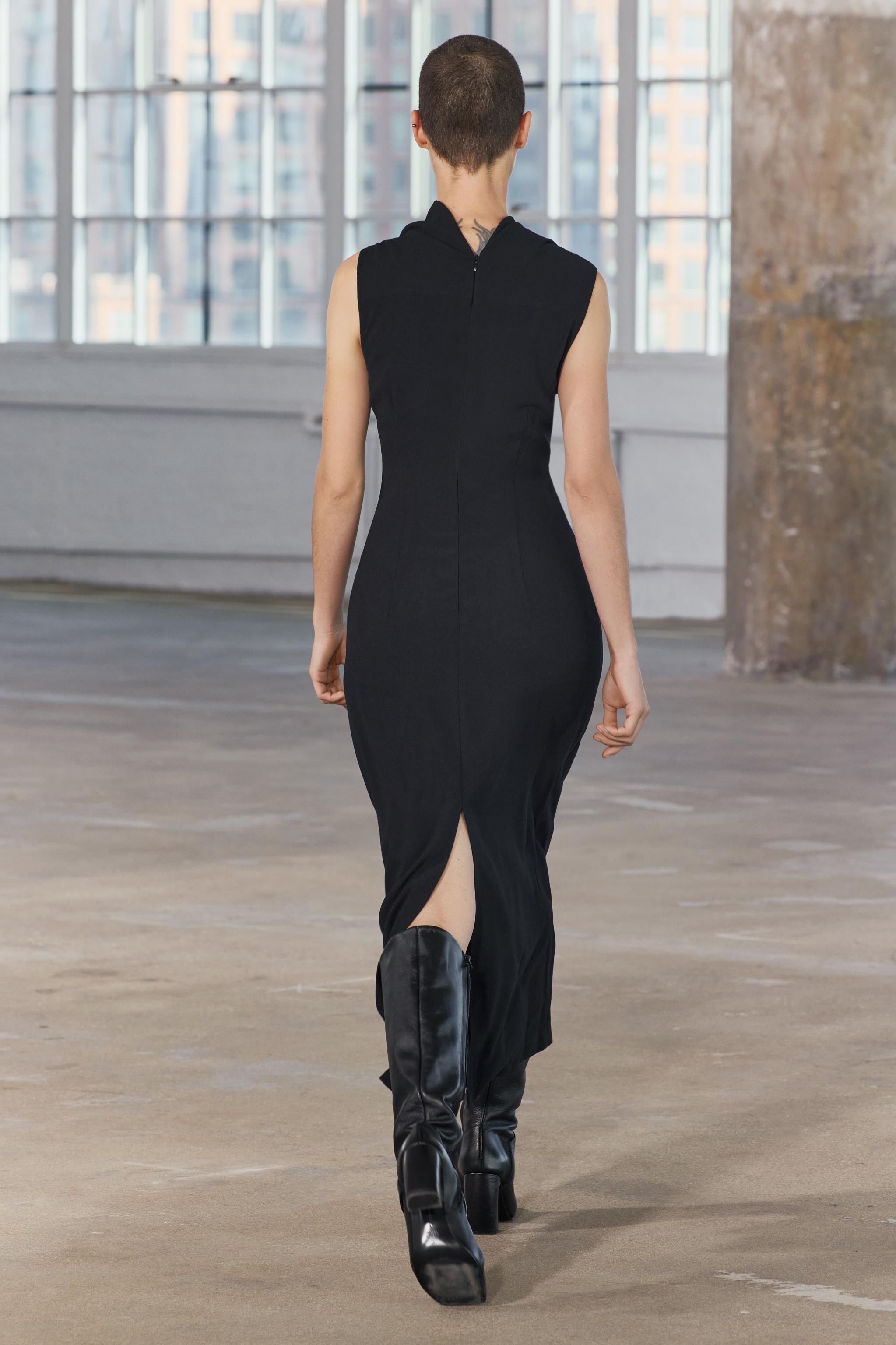 ZW COLLECTION DRAPED MIDI DRESS - Black | ZARA South Africa