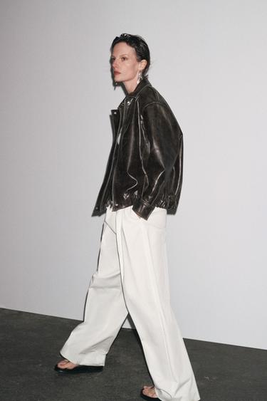 %100 DERİ BOMBER ZW COLLECTION LİMİTED EDİTİON