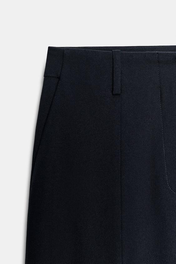 PANTALON BALLOON ZW COLLECTION - Bleu marine de Zara - Image 8