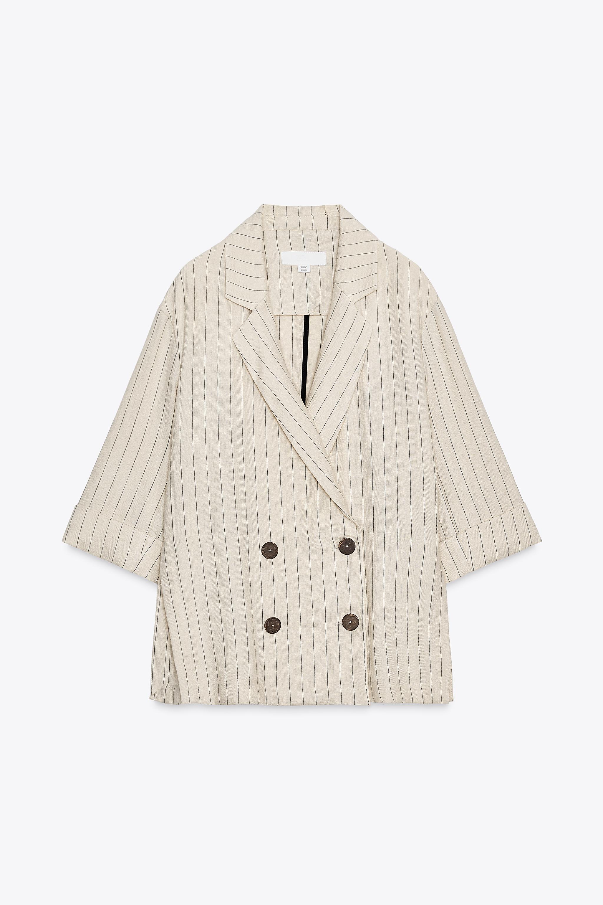 BLAZER CROISÉE RAYURES