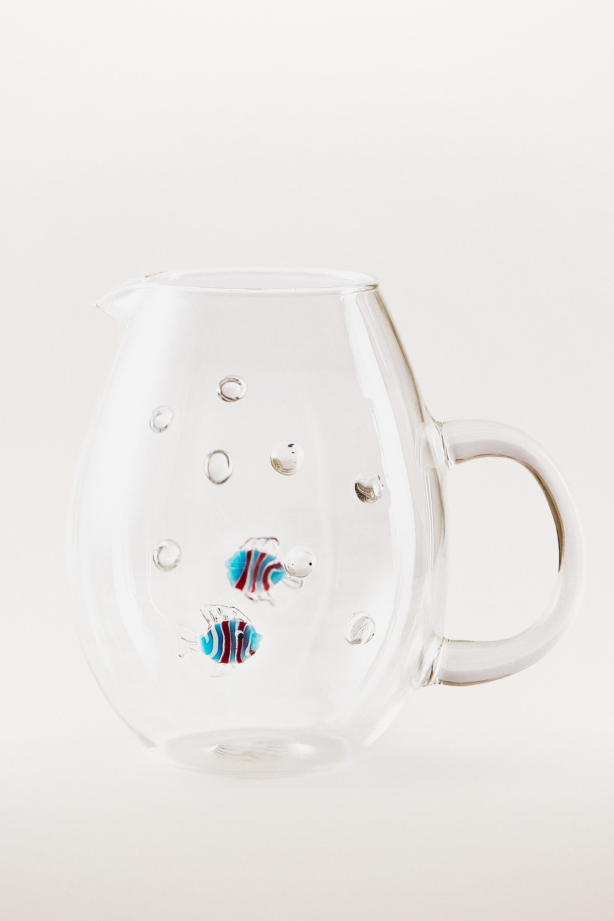 Zara FISH AND BUBBLE BOROSILICATE GLASS PITCHER — фото 5