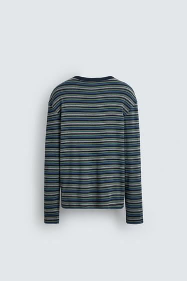 RIBBED STRIPED T-SHIRT - Multicoloured by Zara - Image 7