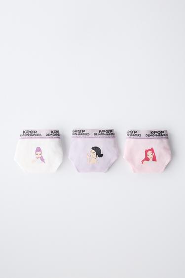 AGES 6-14 / THREE-PACK OF KPOP DEMON HUNTERS™ NETFLIX © BRIEFS - Multicoloured by Zara - Image 6