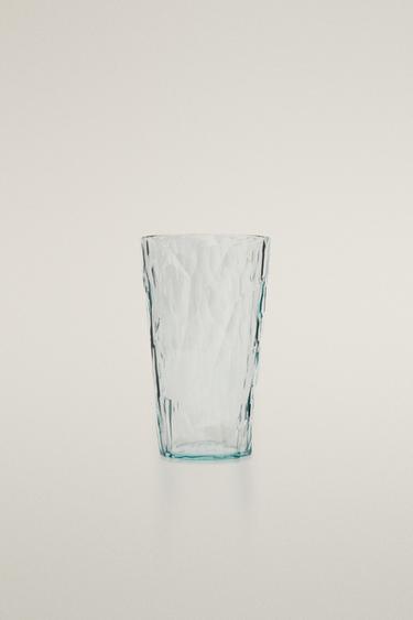 DIAMOND-EFFECT ACRYLIC SOFT DRINK TUMBLER - Light blue by Zara