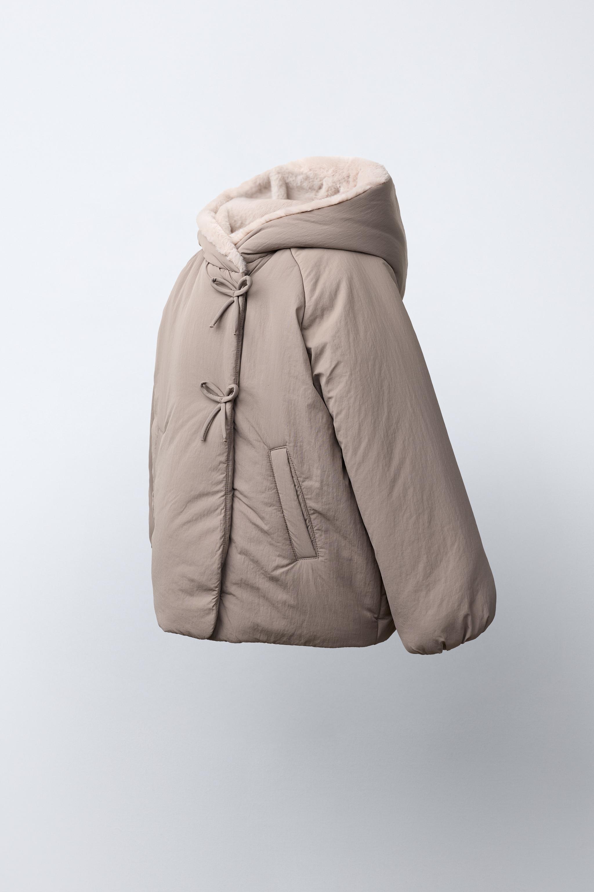WATER-REPELLENT FAUX-FUR COAT