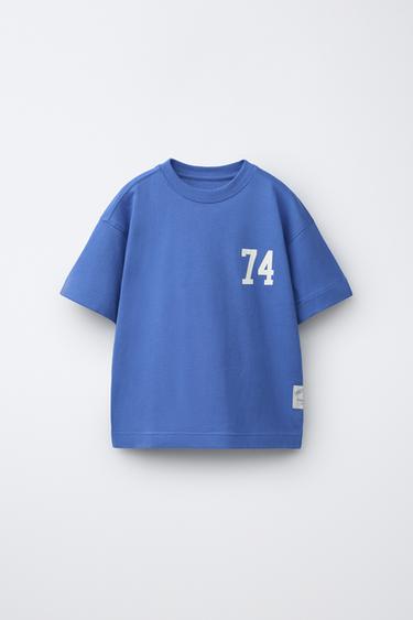 ФУТБОЛКА ДЛЯ БЕГА С НОМЕРОМ — СИНИЙ от Zara