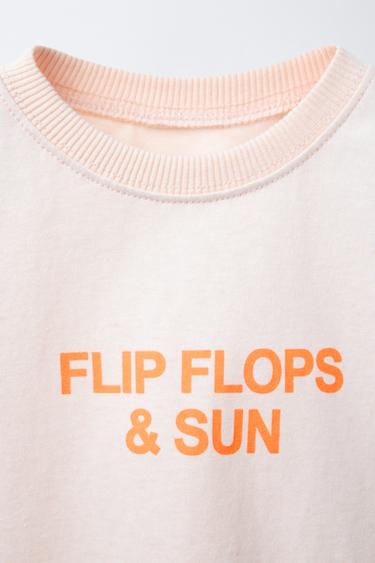 SLOGAN T-SHIRT - White / Pink by Zara - Image 2