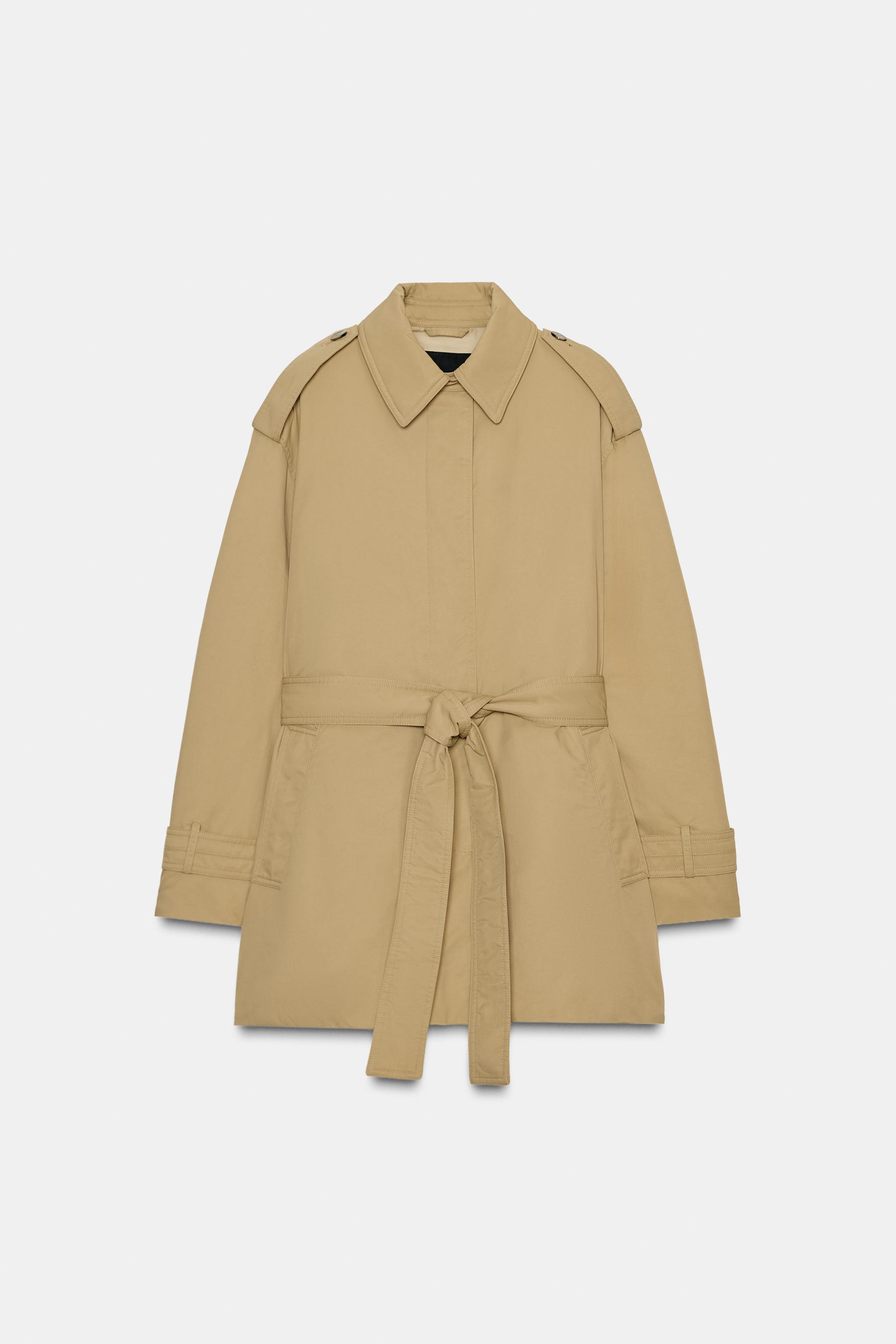 2024新作⬛︎ZARAベルトトレンチコート XS ベルト付きトレンチコート - ベージュ | ZARA Japan / 日本