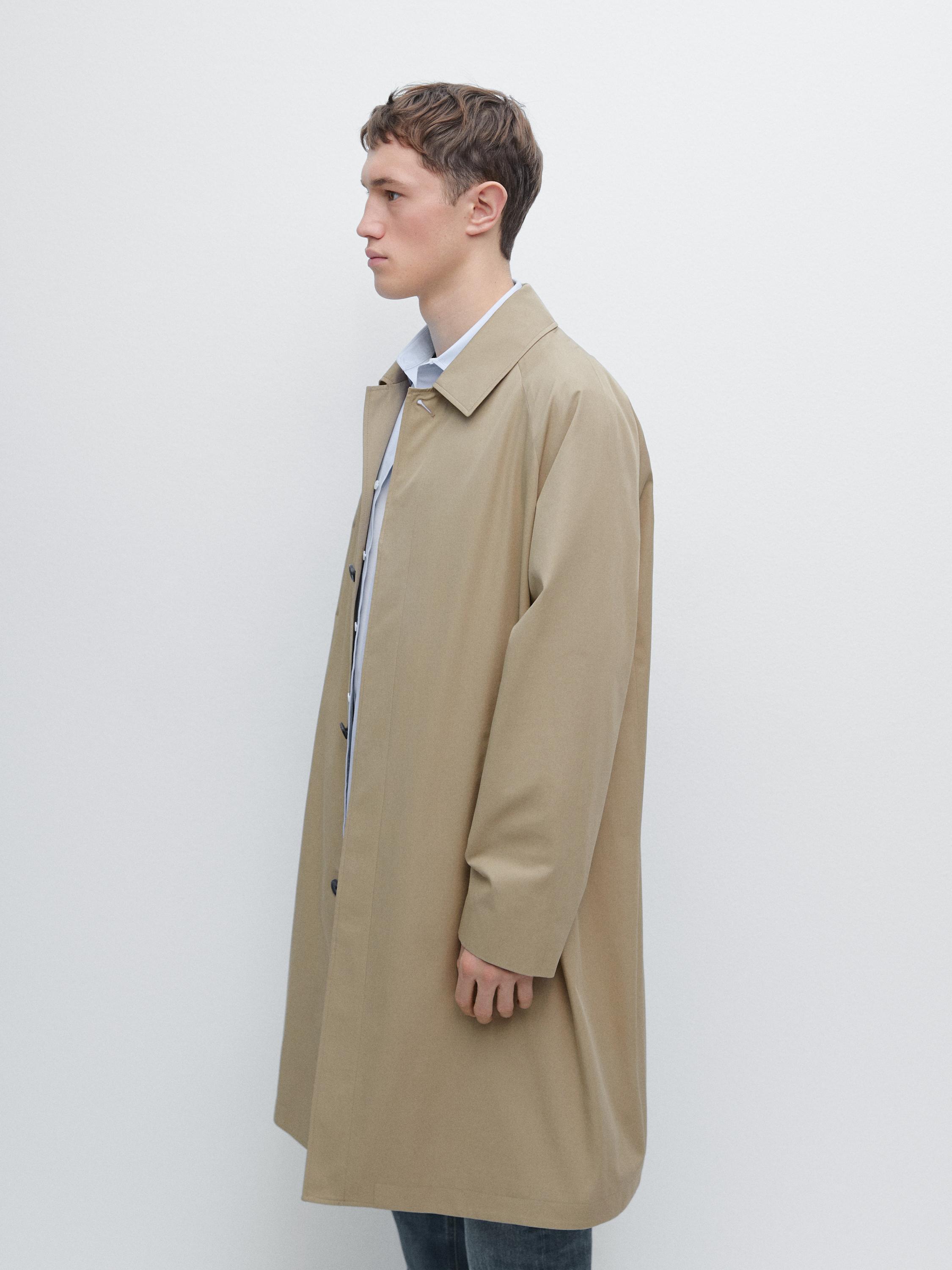 Lightweight cotton trench coat