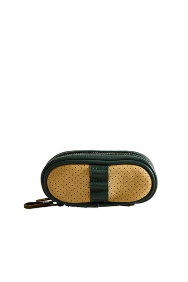 GOLF BALL AND TEE CASE - Ecru / Green by Zara