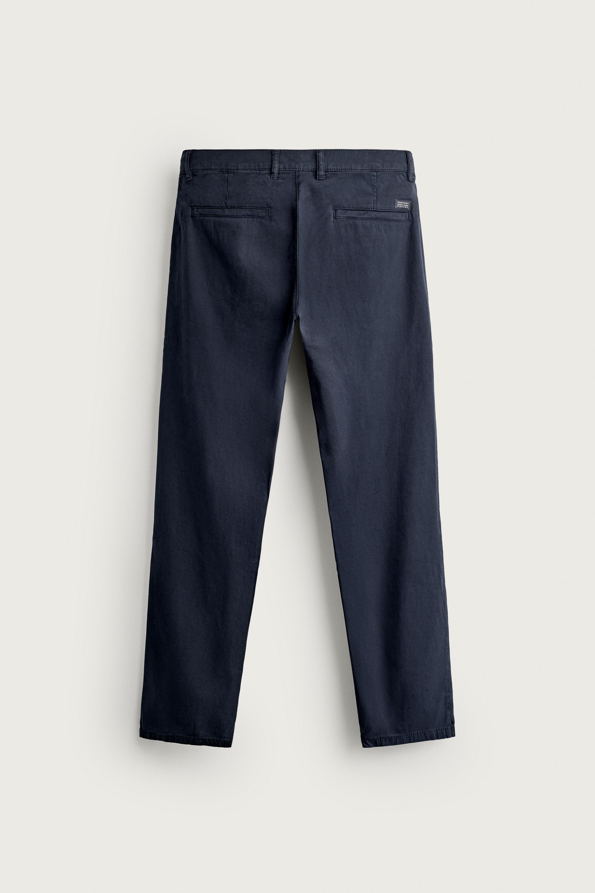 Zara SKINNY FIT CHINO PANTOLON görsel 8