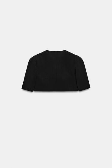 VESTE COURTE ZW COLLECTION - Noir de Zara - Image 6