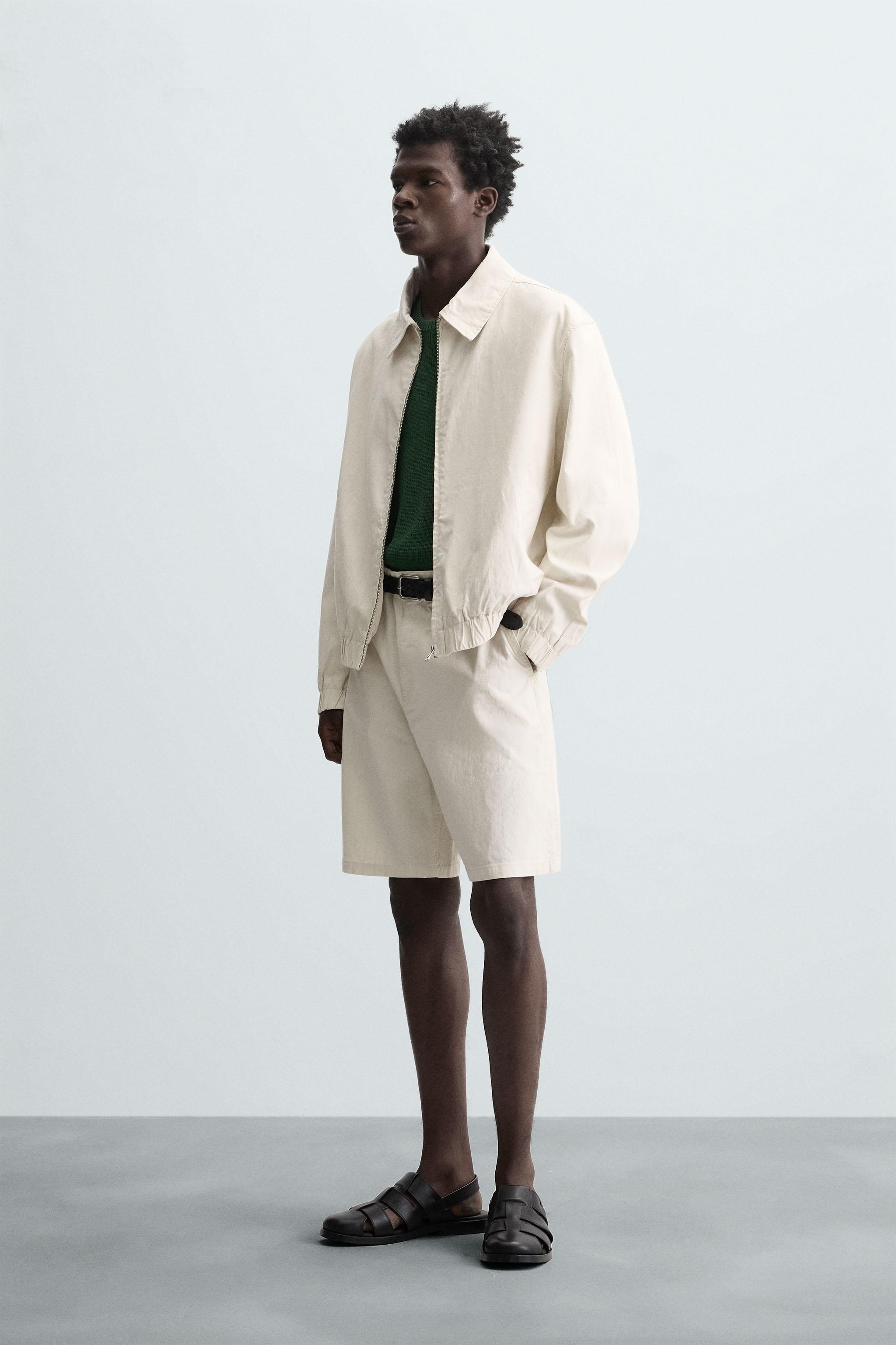 BERMUDA REGULAR FIT RAYURES