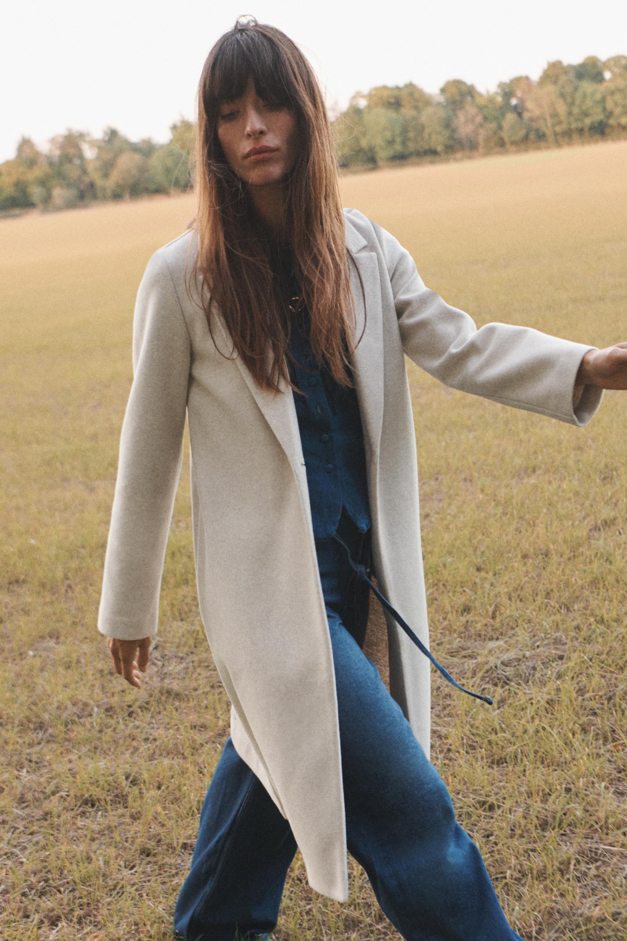 Zara Sale Zara Damen Wintermantel Mäntel Beiger Fellmantel