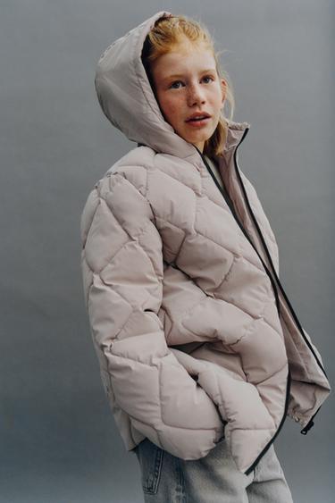 LIGHTWEIGHT RUBBERISED PADDED COAT - camel by Zara