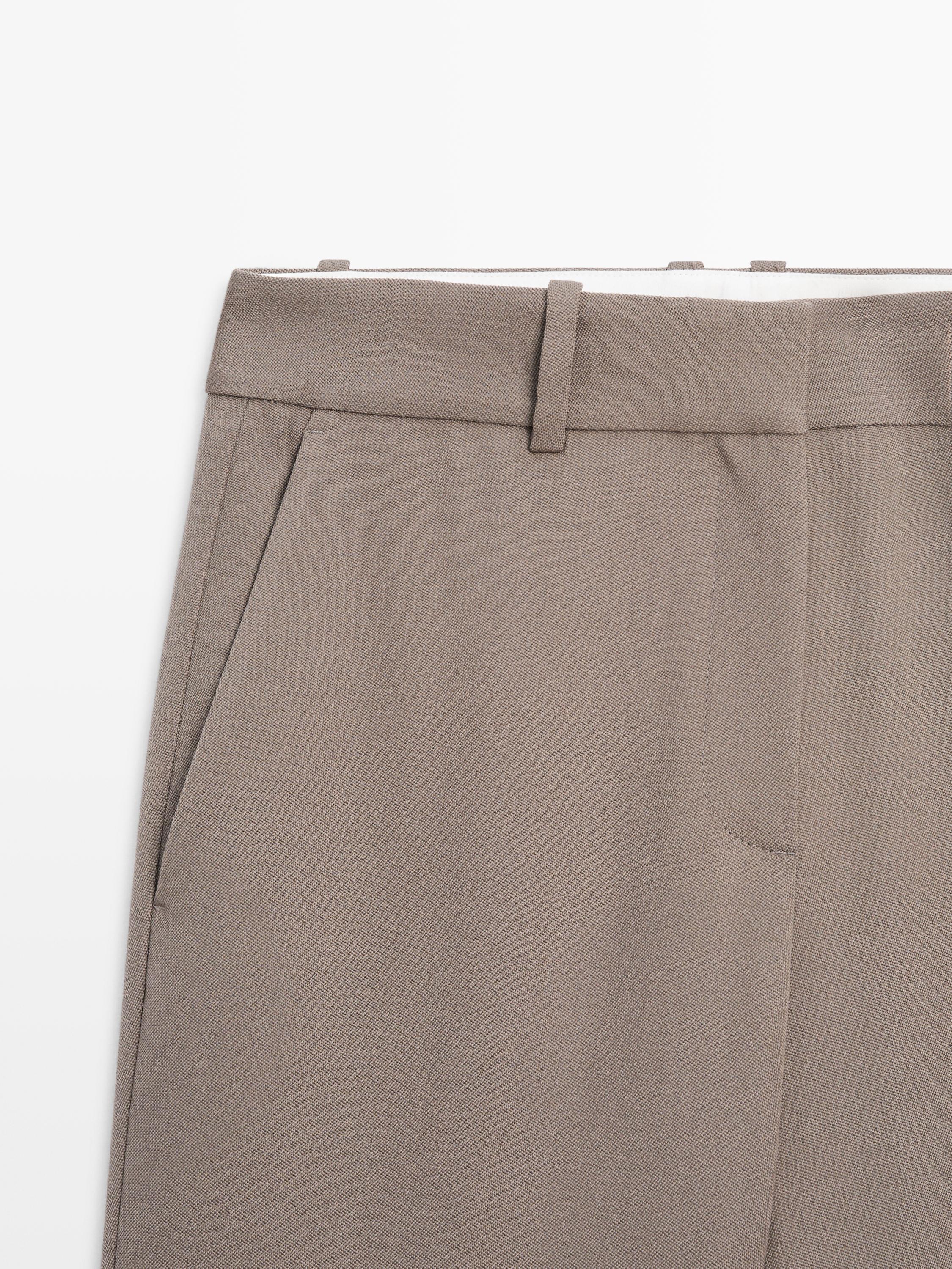 100% wool tailored fit trousers - LIMITED