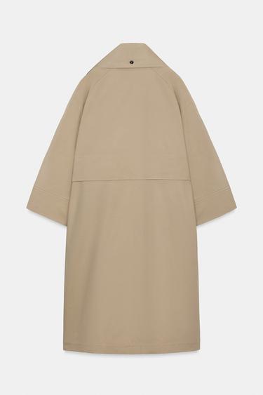 TRENCH OVERSIZE FOULARD ZW COLLECTION ÉDITION LIMITÉE - vert kaki-moyen de Zara - Image 9