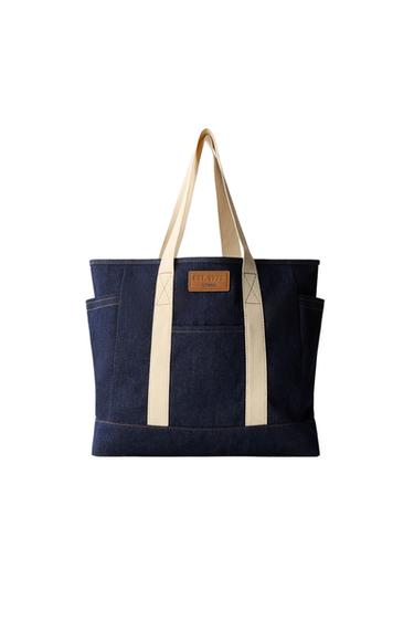DENIM TOTE BAG - Blue by Zara