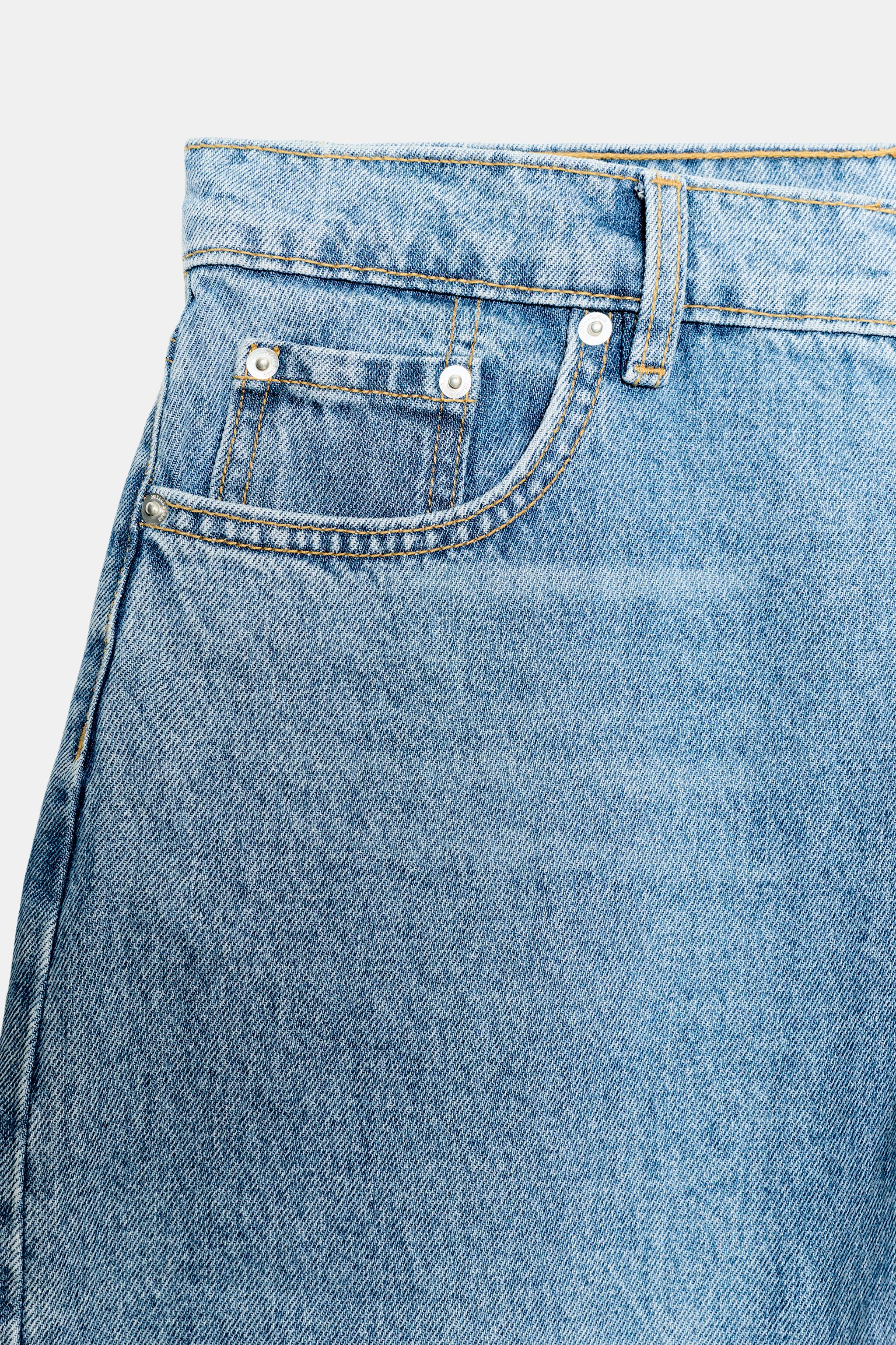 Женские джинсы Zara ZW COLLECTION MID-RISE CAPRI BALLOON JEANS — фото 8