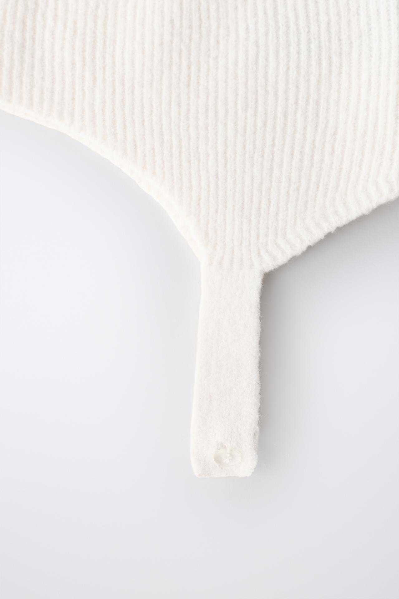 KNIT BONNET — Ecru