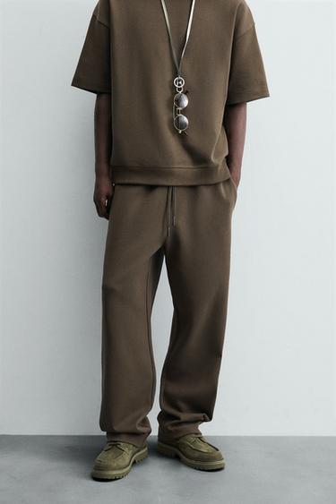 TECHNICAL JOGGER TROUSERS - Dark brown by Zara
