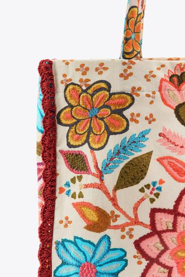 MAXI SAC IMPRIMÉ FLEURS BRODÉES - Multicolore de Zara - Image 2