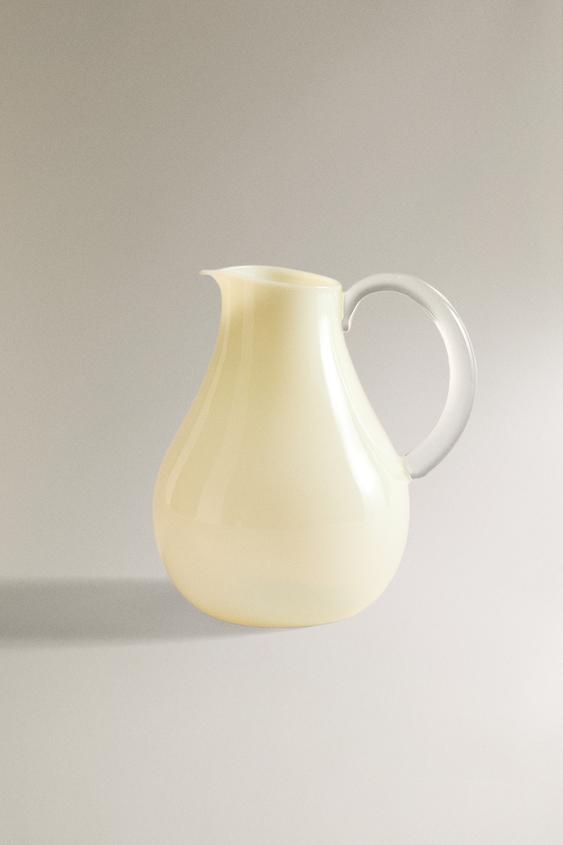 COLORED BOROSILICATE GLASS PITCHER