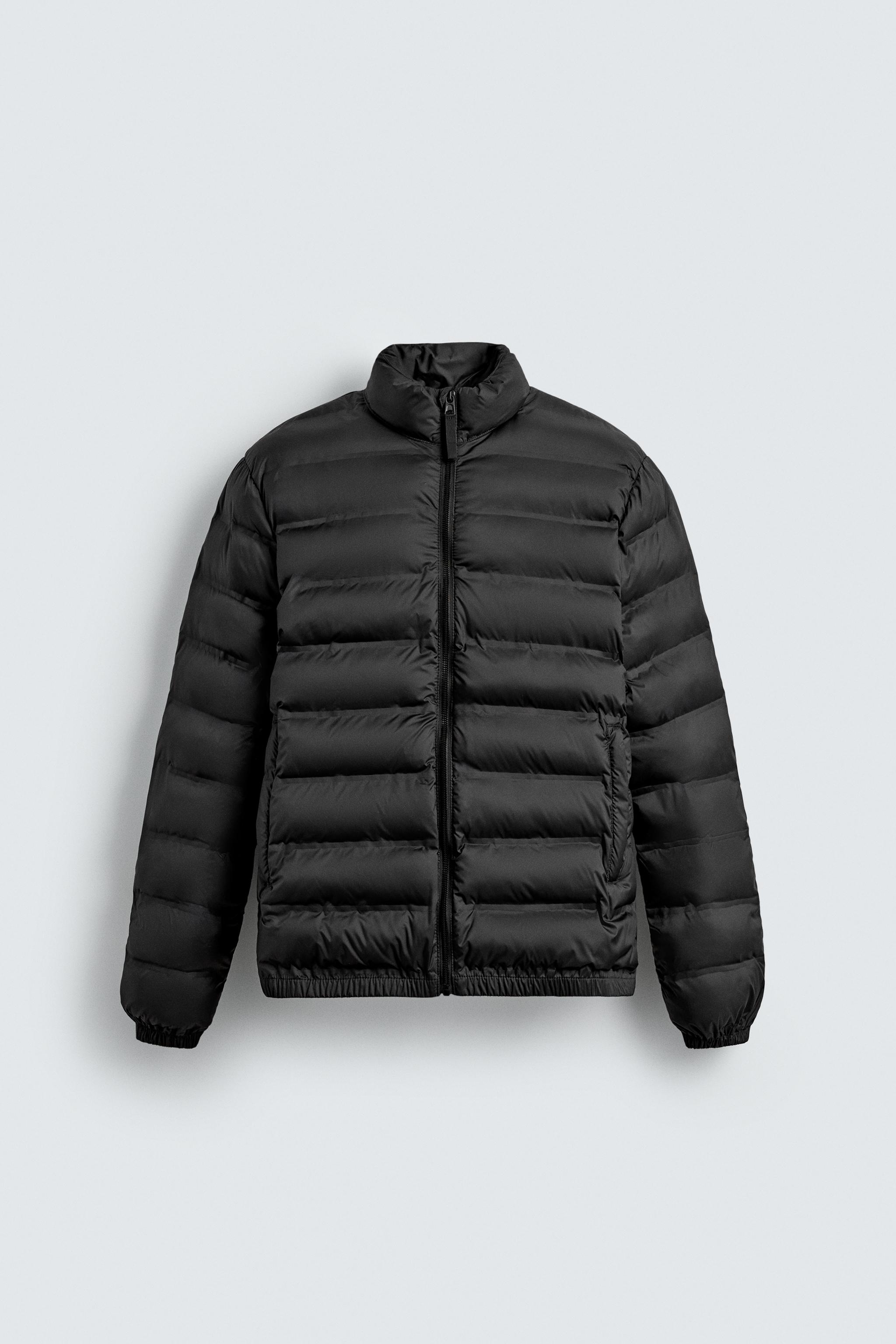 WATER-REPELLENT LIGHTWEIGHT PADDED JACKET Navy blue ZARA