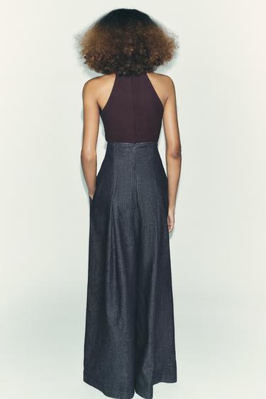 HALTER CREPE TOP - Chocolate by Zara - Image 2