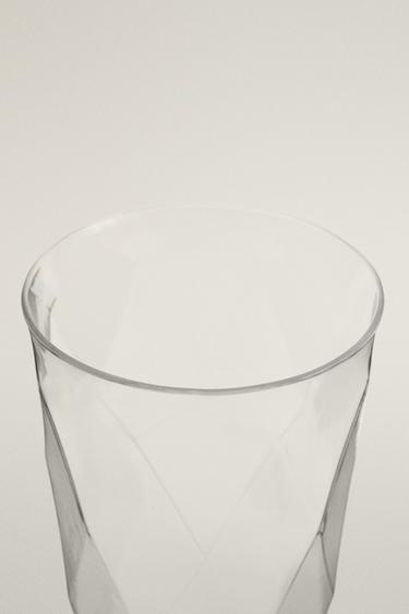 VASE DÉCORATIF HAUT EN VERRE - Transparent de Zara - Image 1