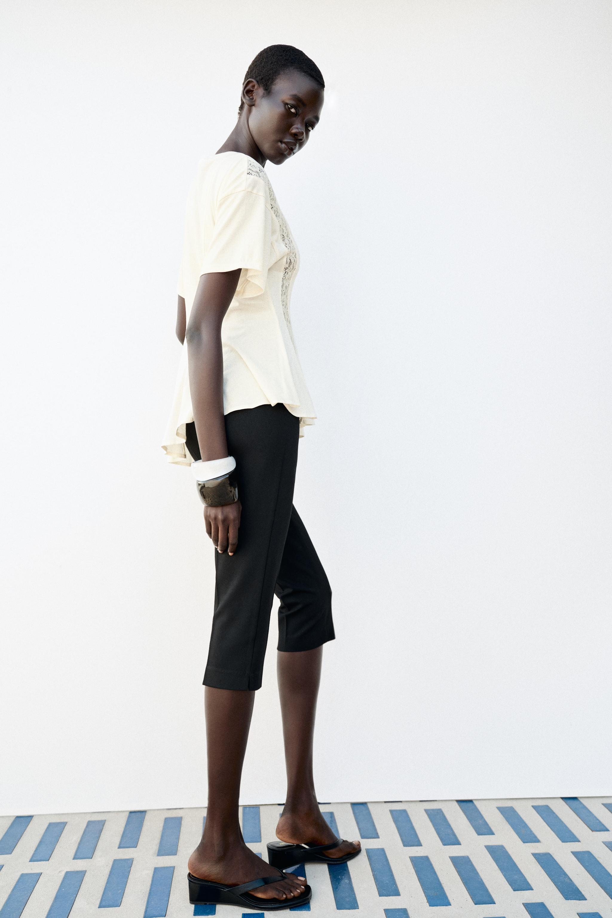 LACE COMBINATION T-SHIRT