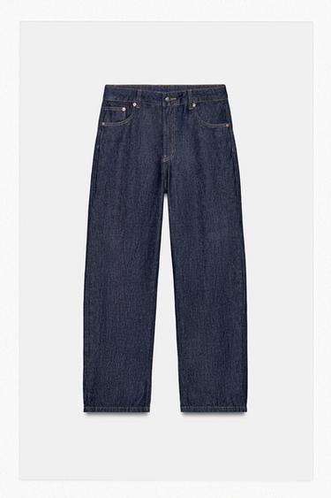 JEANS ZW COLLECTION CROPPED - Índigo de Zara